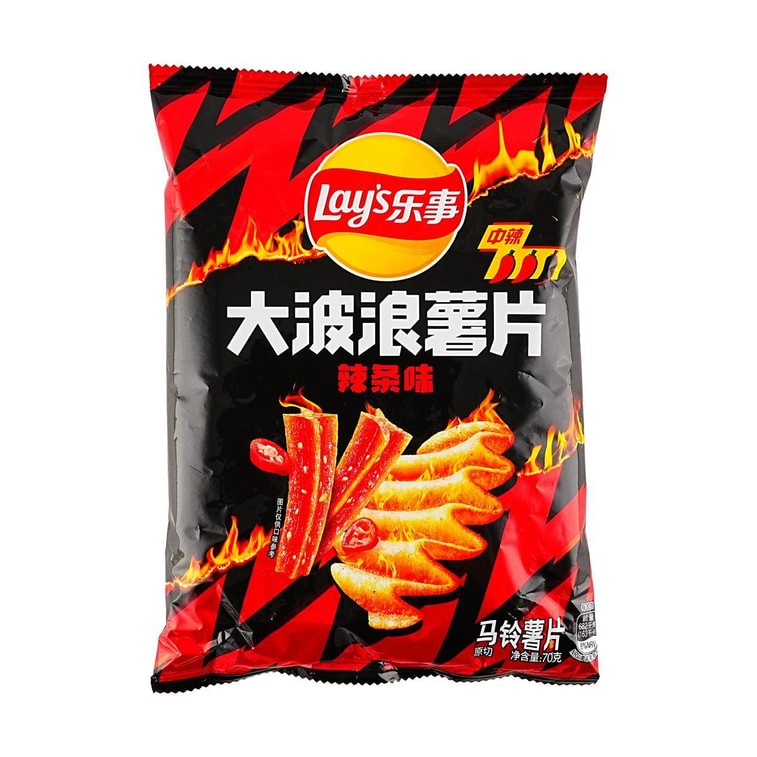 Wavy Potato Chips - Spicy Latiao Flavor