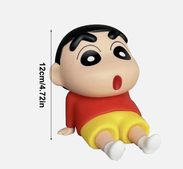Anime Crayon Shin-Chan Phone Holder Kawaii Desktop Ornaments Cartoon Figure Figurines Cute Boochan Ipad Holder Kids Toy Gifts