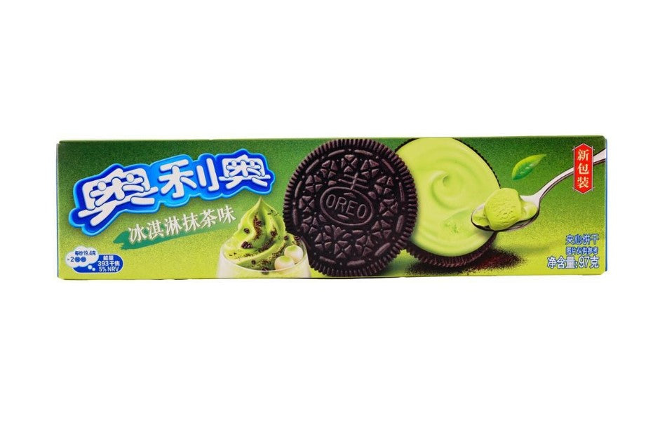 Sandwich Cookies Ice Cream Matcha Flavored,3.42 oz
