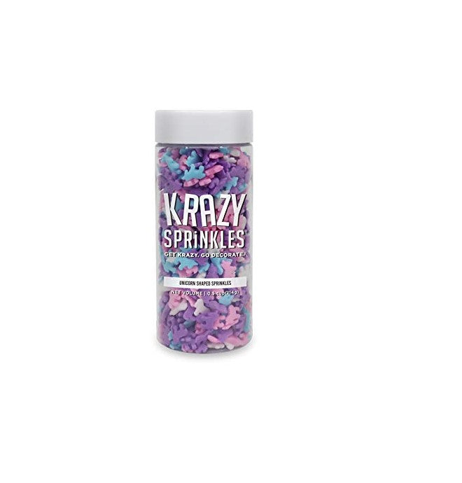 Baby Unicorn Colored Thin Candy Confetti Sprinkles, Cake, Cookies, Donuts, Cakepop Toppings, 1/2 Cup