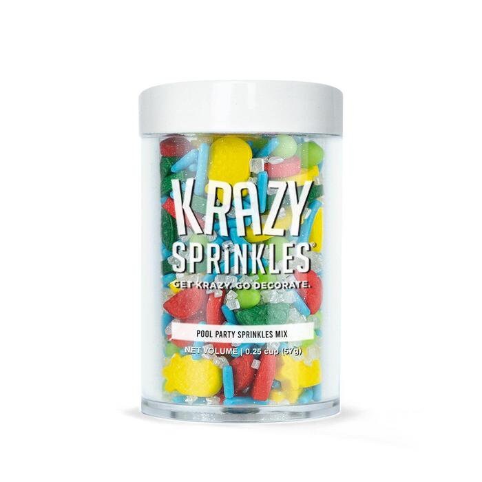 Krazy Sprinkles Pool Party Mix 57 grams 1/4 cups