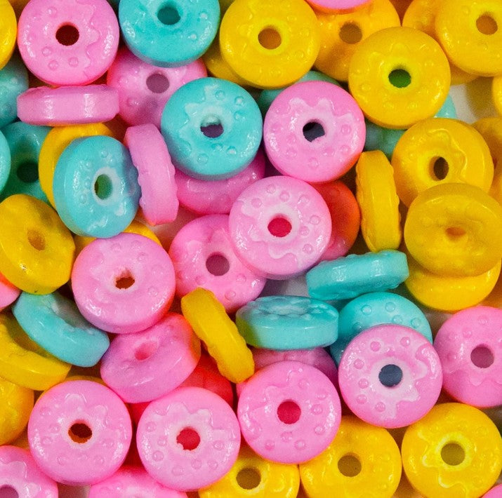 Pastel Donut Shaped Sprinkles (1/2 Cup, 1x Jar) Candy Decor for Cakes & Baking by Krazy Sprinkles