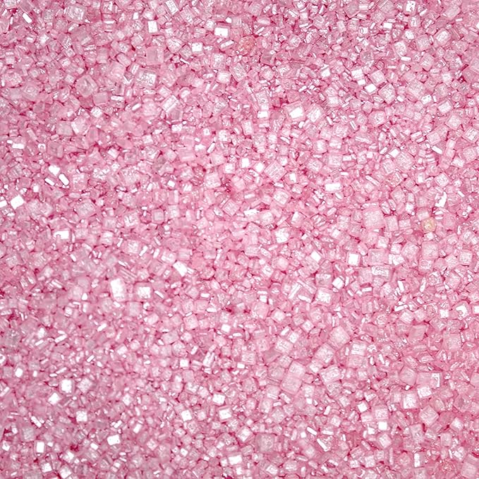 Brew Glitter - Pink Pearl Rimming Sugar (4oz, 1x Bar Tin) Cocktail Garnish for Mixed Drinks & Refreshments