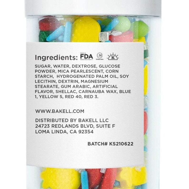 Krazy Sprinkles Pool Party Mix 57 grams 1/4 cups
