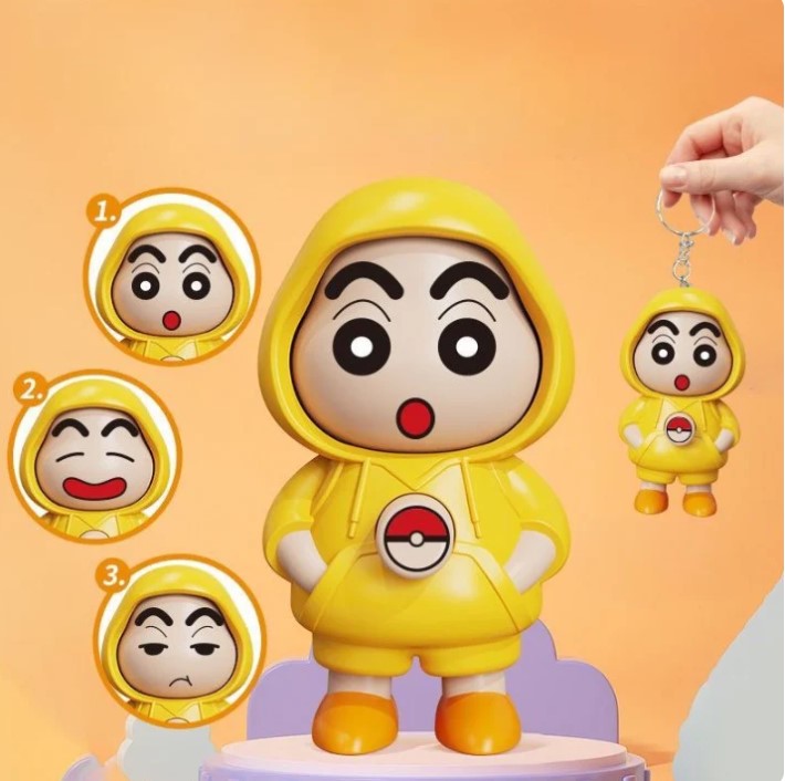 Shinchan Face Changing Toy with Keychain |