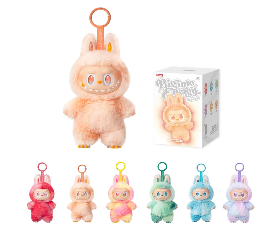 POP MART The Monsters Big into Energy Series-Vinyl Plush Pendant Blind Box, Blind Box Figures, Random Design Action Figures Collectible Toys Home Decorations