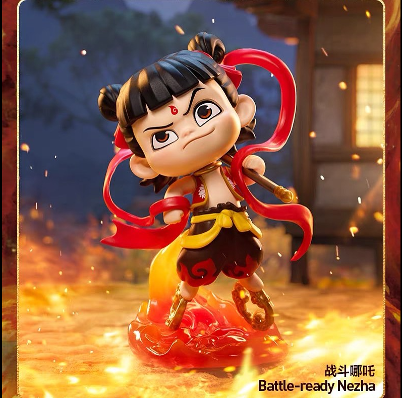 Toys NE ZHA 2 Hand in Hand Nezha Static Figurine Mini Diorama Doll Toys