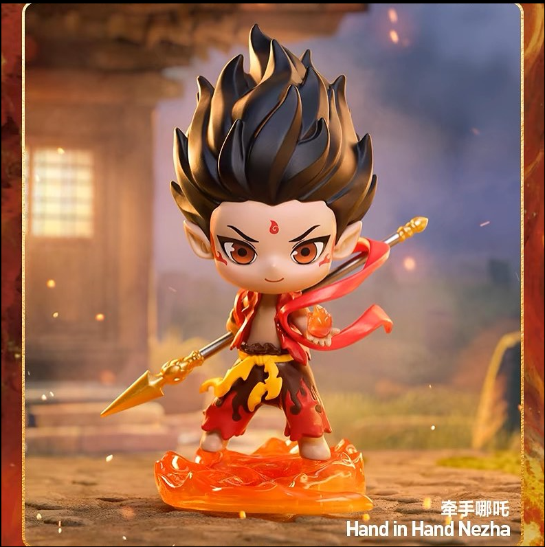 Toys NE ZHA 2 Hand in Hand Nezha Static Figurine Mini Diorama Doll Toys