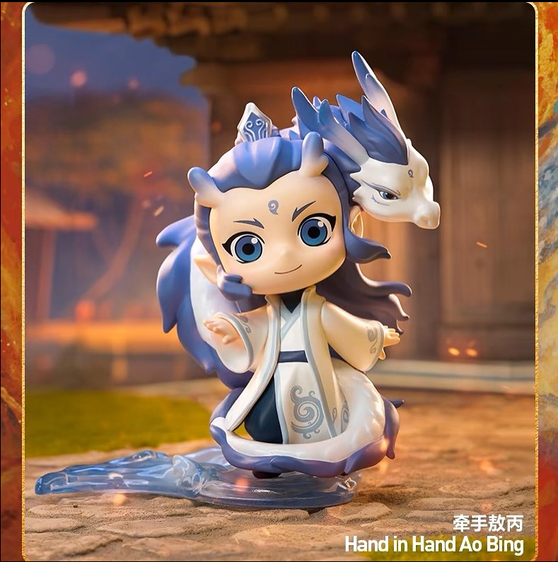 Toys NE ZHA 2 Hand in Hand Nezha Static Figurine Mini Diorama Doll Toys