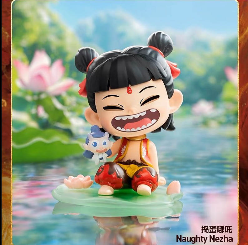 Toys NE ZHA 2 Hand in Hand Nezha Static Figurine Mini Diorama Doll Toys