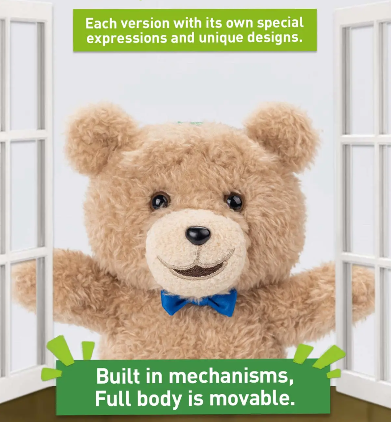 POP MART Gong Ted 2 Series Confirmed Keychain Plush Figure Toys Dolls Decor