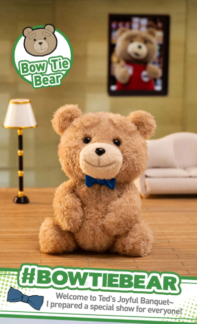 POP MART Gong Ted 2 Series Confirmed Keychain Plush Figure Toys Dolls Decor