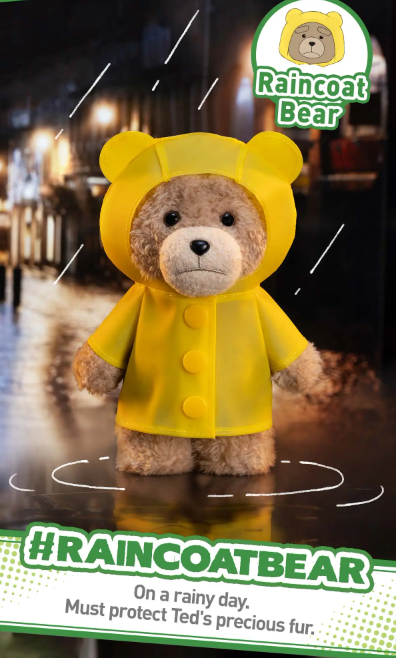 POP MART Gong Ted 2 Series Confirmed Keychain Plush Figure Toys Dolls Decor